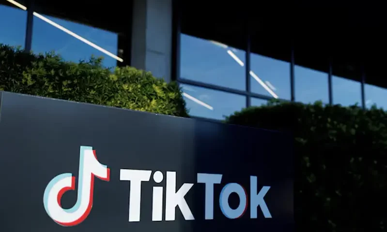 A view shows the office of TikTok in Culver City, California, March 13, 2024. REUTERS/Mike Blake/File Photo
