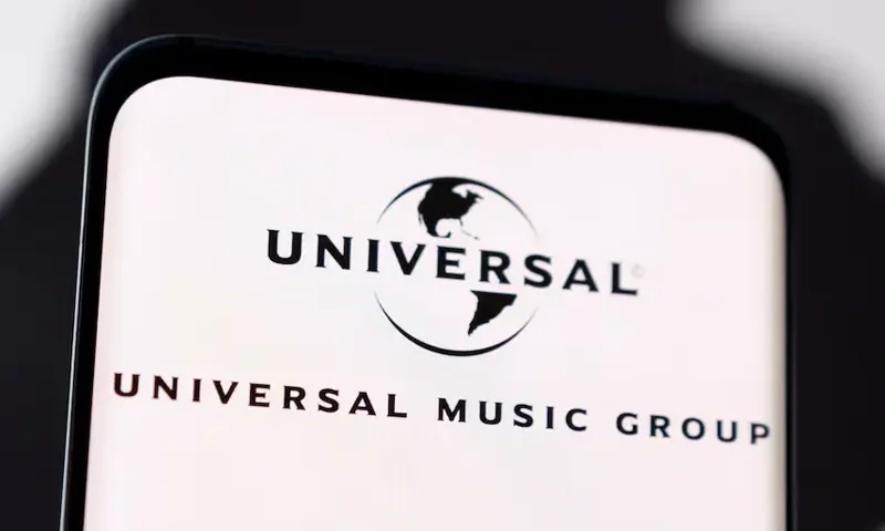 Universal Music Group logo is seen displayed in this illustration taken, May 3, 2022. REUTERS/Dado Ruvic/Illustration/File Photo