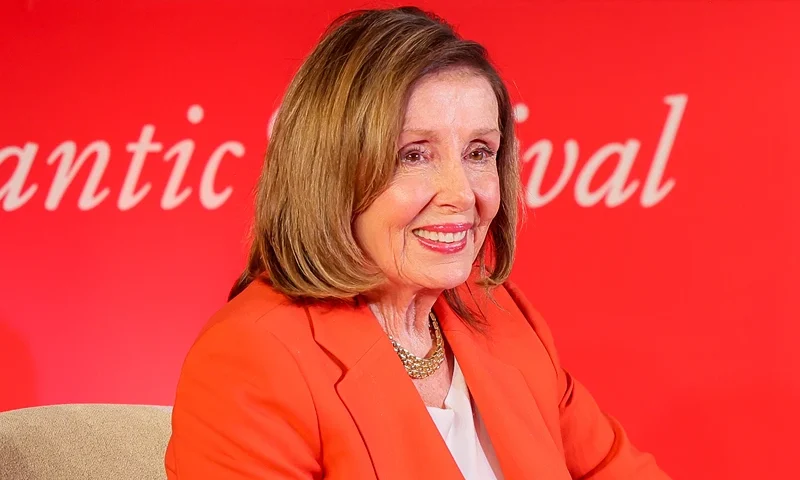 WASHINGTON, DC - SEPTEMBER 19: Nancy Pelosi speaks on stage during the "Nancy Pelosi on The Art of Power" panel for The Atlantic Festival 2024 on September 19, 2024 in Washington, DC. (Photo by Jemal Countess/Getty Images for The Atlantic)