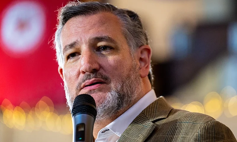 WACO, TEXAS - OCTOBER 18: U.S. Sen. Ted Cruz (R-TX) speaks at a bus tour campaign rally at The Barn venue on October 18, 2024 in Waco, Texas. With less than 20 days to go, Cruz continues facing off against Democratic Senate candidate U.S. Rep. Colin Allred in a tightening race ahead of the November 5th general election. (Photo by Brandon Bell/Getty Images)