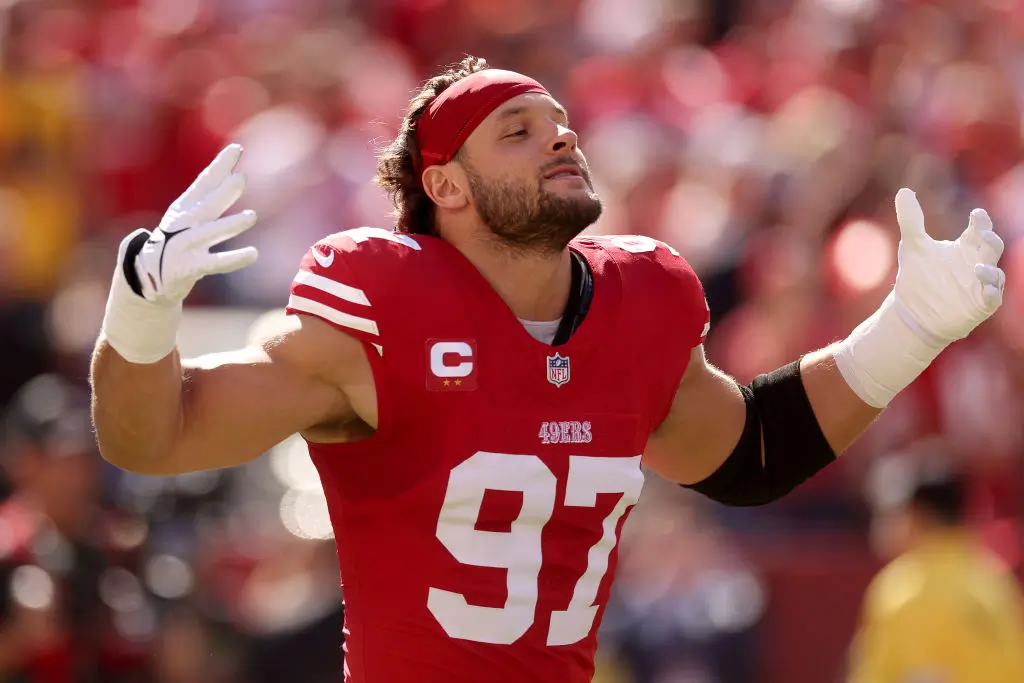 49ers’ Nick Bosa Could Face Discipline Over Post-Game Display Of MAGA Hat