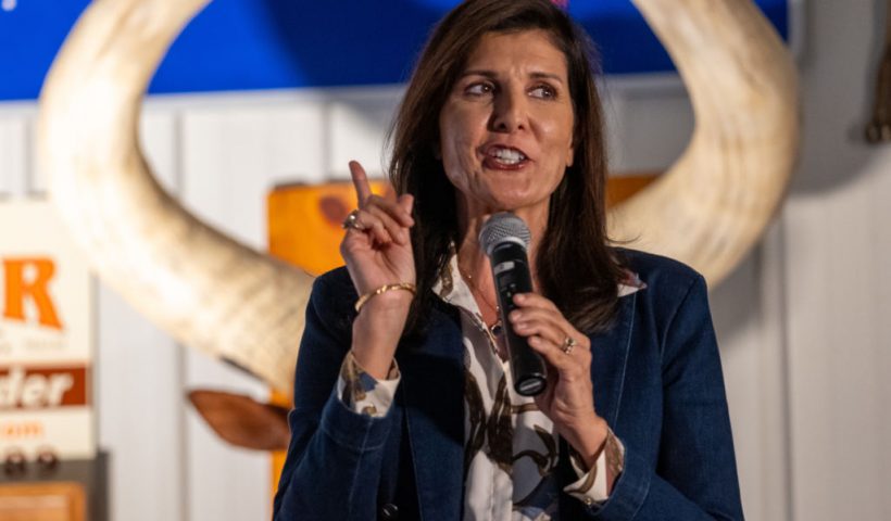 PENNSBURG, PENNSYLVANIA - OCTOBER 30: Former U.S. Ambassador to the United Nations Nikki Haley introduces Republican senate candidate, Dave McCormick at a campaign rally on October 30, 2024 in Pennsburg, Pennsylvania. The race between McCormick and incumbent Democratic Senator Bob Casey has become one of the country's most expensive and closely watched races as Americans head to the polls for the November 5th general election. Haley still shows strong support among moderate Republicans after she dropped her bid against former President Donald Trump for the White House. (Photo by Spencer Platt/Getty Images)