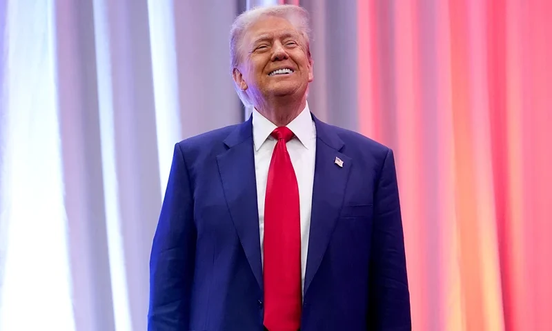 WASHINGTON, DC - NOVEMBER 13: U.S. President-elect Donald Trump arrives at a House Republicans Conference meeting at the Hyatt Regency on Capitol Hill on November 13, 2024 in Washington, DC. As is tradition with incoming presidents, Trump is traveling to Washington, DC to meet with U.S. President Joe Biden at the White House as well as meet with Republican congressmen on Capitol Hill. (Photo by Andrew Harnik/Getty Images)