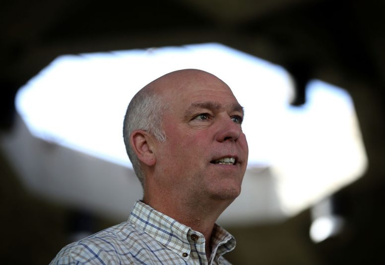 GREAT FALLS, MT - MAY 23: Republican congressional candidate Greg Gianforte speaks to supporters during a campaign meet and greet at Lions Park on May 23, 2017 in Great Falls, Montana. Greg Gianforte is campaigning throughout Montana ahead of a May 25 special election to fill Montana's single congressional seat. Gianforte is in a tight race against democrat Rob Quist. (Photo by Justin Sullivan/Getty Images)