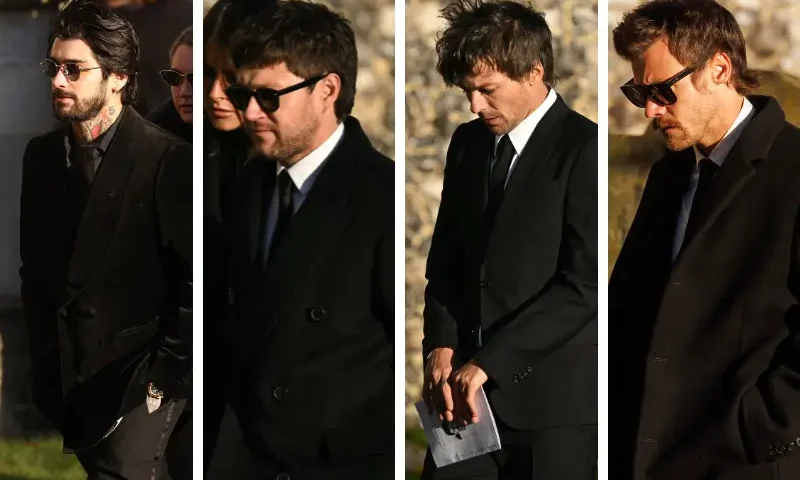 L | Former One Direction band member Zayn Malik leaves following the funeral of singer Liam Payne, former member of One Direction, on November 20, 2024 in Amersham, United Kingdom. Former One Direction star Liam Payne's private funeral in Amersham has been widely anticipated to draw celebrities and fans alike, wishing to pay their final respects. The singer died after falling from a hotel balcony in Buenos Aires on October 16. (Photo by Dan Kitwood/Getty Images) LM | Former One Direction band member Niall Horan (R) leaves after attending the funeral service of the late One Direction singer Liam Payne, at a St Mary's church in Amersham, west of London on November 20, 2024. The funeral of former One Direction singer Liam Payne who died last month after falling from his Buenos Aires hotel room was held on Wednesday. (Photo by JUSTIN TALLIS / AFP) (Photo by JUSTIN TALLIS/AFP via Getty Images) RM| Former One Direction band member Louis Tomlinson leaves after attending the funeral service of the late One Direction singer Liam Payne, at a St Mary's church in Amersham, west of London on November 20, 2024. The funeral of former One Direction singer Liam Payne who died last month after falling from his Buenos Aires hotel room was held on Wednesday. (Photo by JUSTIN TALLIS / AFP) (Photo by JUSTIN TALLIS/AFP via Getty Images) R| AMERSHAM, ENGLAND - NOVEMBER 20: Former One Direction band member Harry Styles leaves following the funeral of singer Liam Payne, former member of One Direction, on November 20, 2024 in Amersham, United Kingdom. Former One Direction star Liam Payne's private funeral in Amersham has been widely anticipated to draw celebrities and fans alike, wishing to pay their final respects. The singer died after falling from a hotel balcony in Buenos Aires on October 16. (Photo by Dan Kitwood/Getty Images)