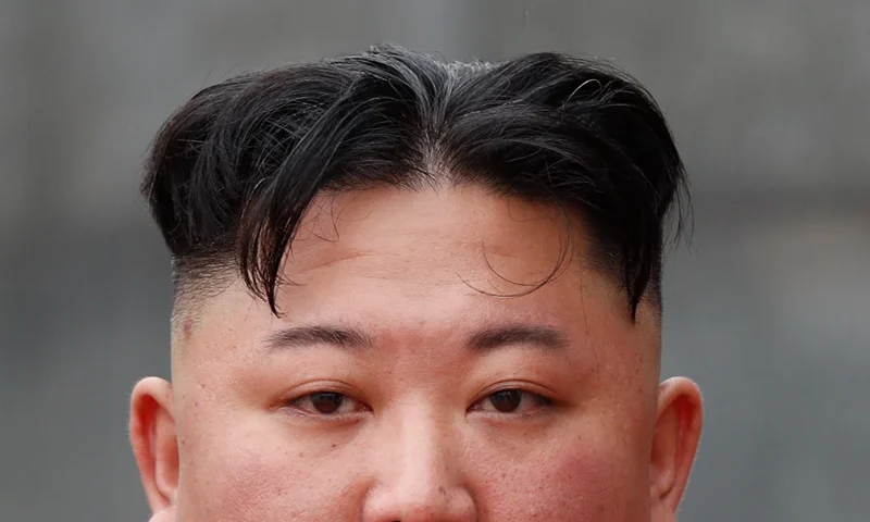 TOPSHOT - North Korea's leader Kim Jong Un attends a wreath laying ceremony at the Ho Chi Minh mausoleum in Hanoi on March 2, 2019. (Photo by JORGE SILVA / POOL / AFP) (Photo by JORGE SILVA/POOL/AFP via Getty Images)