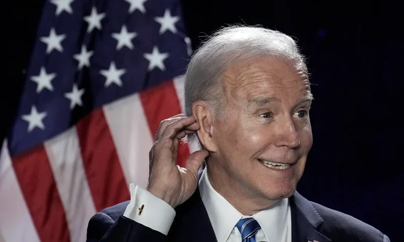 BALTIMORE, MARYLAND - MARCH 1: U.S. President Joe Biden speaks during the annual House Democrats Issues Conference at the Hyatt Regency Hotel March 1, 2023 in Baltimore, Maryland. Biden spoke on a range of issues, including bipartisan legislation passed in the first two years of his presidency. (Photo by Drew Angerer/Getty Images)