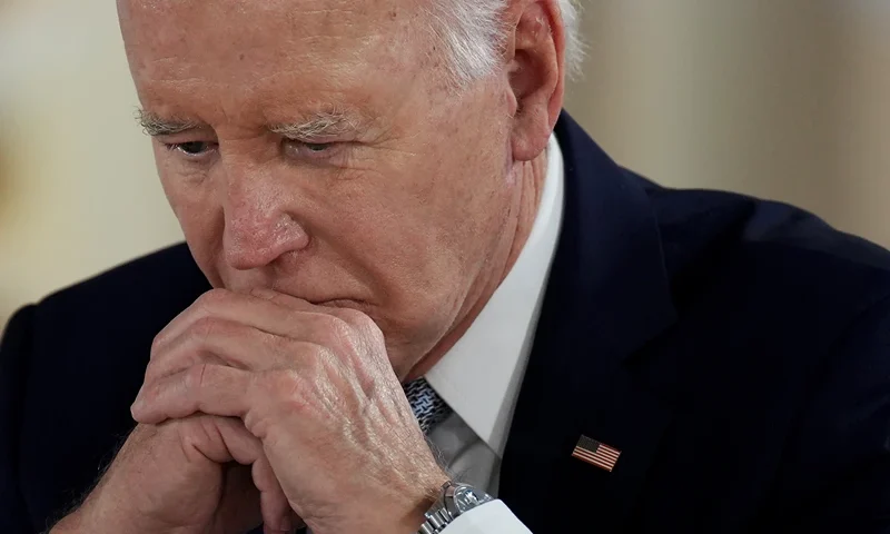 FASANO, ITALY - JUNE 13: U.S. President Joe Biden attends a roundtable session entitled "Africa, climate change and development" on day one of the 50th G7 summit at Borgo Egnazia on June 13, 2024 in Fasano, Italy. The G7 summit in Puglia, hosted by Italian Prime Minister Giorgia Meloni, the seventh held in Italy, gathers leaders from the seven member states, the EU Council, and the EU Commission. Discussions will focus on topics including Africa, climate change, development, the Middle East, Ukraine, migration, Indo-Pacific economic security, and artificial intelligence. (Photo by Christopher Furlong/Getty Images)