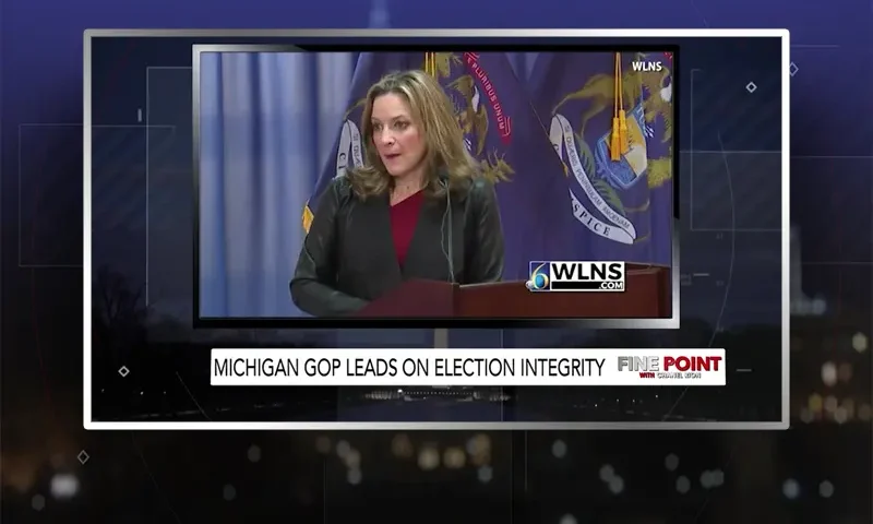 Video still from Fine Point on One America News Network