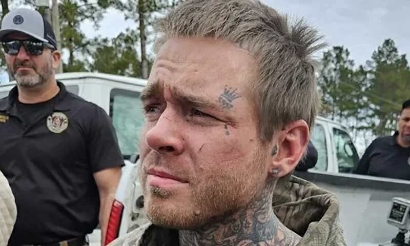 Escapee Drew Johnson was captured on Wednesday in an area near the South Mississippi Correctional Institution. Mississippi Department of Corrections