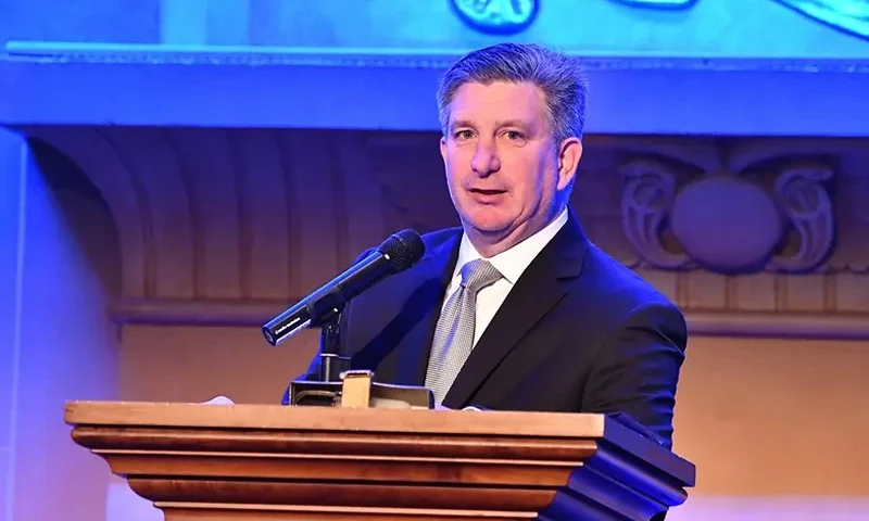 Steve Mensch speaks onstage during the Atlanta Film Festival’s 2019 IMAGE Film Awards Gala at Fox Theater on April 03, 2019 in Atlanta, Georgia. (Photo by Paras Griffin/Getty Images)