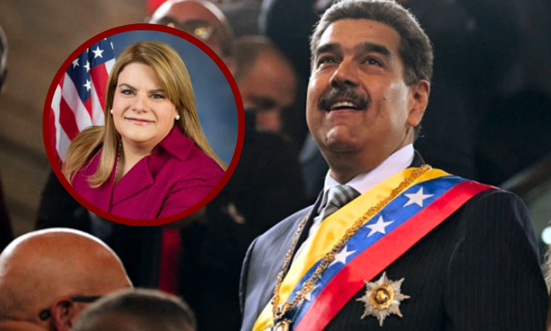 (L) Republican Governor Jenniffer González of Puerto Rico. (Photo via: U.S. Congress) / (R) Venezuela's President Nicolas Maduro arrives to deliver his annual speech to parliament in Caracas on January 15, 2025. (Photo by FEDERICO PARRA/AFP via Getty Images)