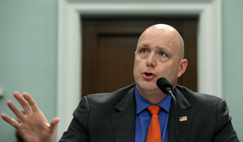 WASHINGTON, DC - APRIL 17: Acting Director of Immigration and Customs Enforcement (ICE) Patrick Lechleitner testifies during a hearing before the Homeland Security Subcommittee of the House Committee on Appropriations at Rayburn House Office Building on April 17, 2024 in Washington, DC. The subcommittee held a hearing to examine the Fiscal Year 2025 budget request for ICE. (Photo by Alex Wong/Getty Images)
