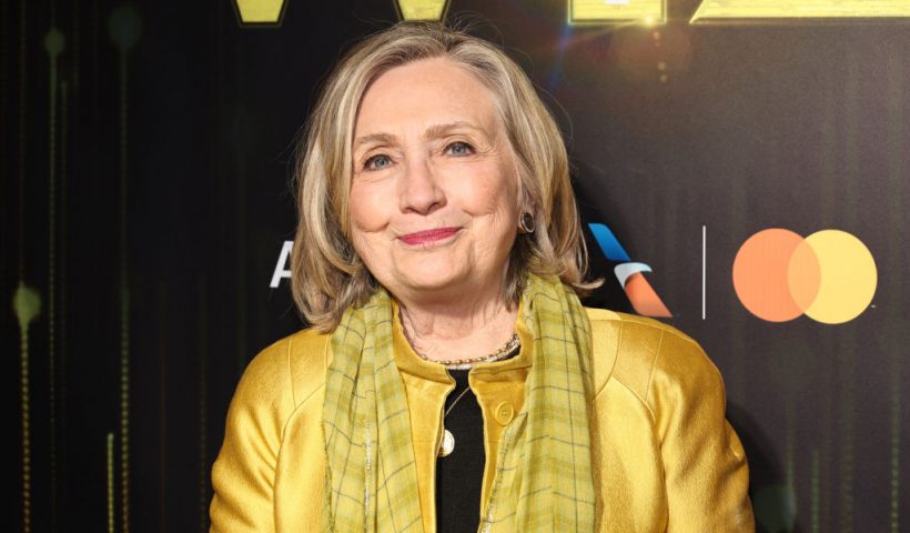 NEW YORK, NEW YORK - APRIL 17: Hillary Rodham Clinton attends the broadway opening night of "The Wiz" at Marquee Theatre on April 17, 2024 in New York City. (Photo by Jamie McCarthy/Getty Images)