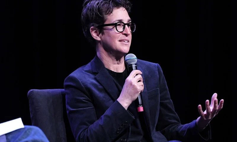 NEW YORK, NEW YORK - OCTOBER 27: Rachel Maddow is seen in conversation with David Remnick during the The 2024 New Yorker Festival at Webster Hall on October 27, 2024 in New York City. (Photo by Craig Barritt/Getty Images for The New Yorker)