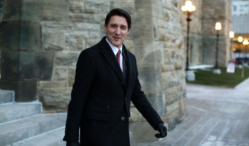 Canada's Prime Minister Justin Trudeau leaves Parliament Hill after attending a cabinet meeting in Ottawa, Canada on December 20, 2024. Canadian Prime Minister Justin Trudeau on December 20, 2024 shook up his cabinet, changing one-third of his team as political turmoil threatens his leadership and tensions erupt with incoming US president Donald Trump. The reshuffle came at the end of a chaotic week in Ottawa spurred by the surprise resignation of Deputy Prime Minister Chrystia Freeland, who clashed with her boss over Trump's threats to impose sweeping tariffs on Canadian imports. (Photo by Dave Chan / AFP) (Photo by DAVE CHAN/AFP via Getty Images)