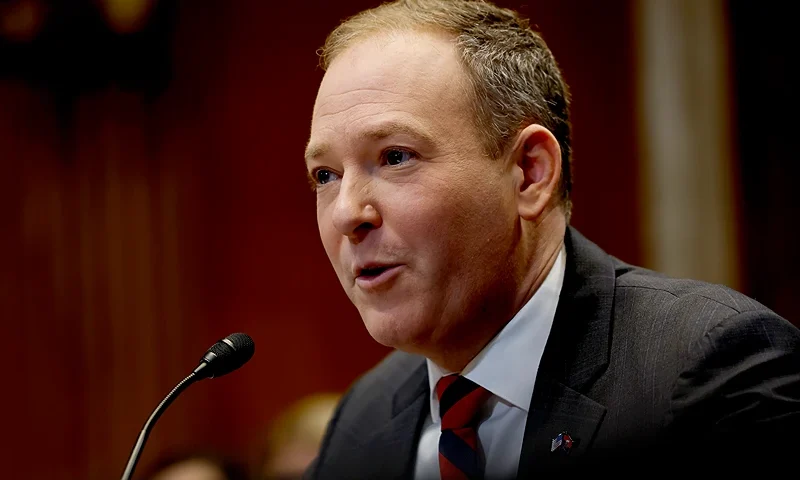 WASHINGTON, DC - JANUARY 16: Former Rep. Lee Zeldin (R-NY), U.S. President-elect Donald Trump’s nominee to be Administrator of the Environmental Protection Agency, speaks during his Senate Environment and Public Works confirmation hearing on Capitol Hill on January 16, 2025 in Washington, DC. During the hearing Zeldin was questioned on his environmental record and how he would lead the agency to combat climate change. (Photo by Anna Moneymaker/Getty Images)