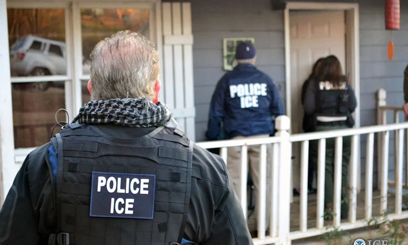 ATLANTA, GA - FEBRUARY 9: In this handout provided by U.S. Immigration and Customs Enforcement, Foreign nationals were arrested this week during a targeted enforcement operation conducted by U.S. Immigration and Customs Enforcement (ICE) aimed at immigration fugitives, re-entrants and at-large criminal aliens February 9, 2017 in Atlanta, Georgia. (Photo by Bryan Cox/U.S. Immigration and Customs Enforcement via Getty Images)