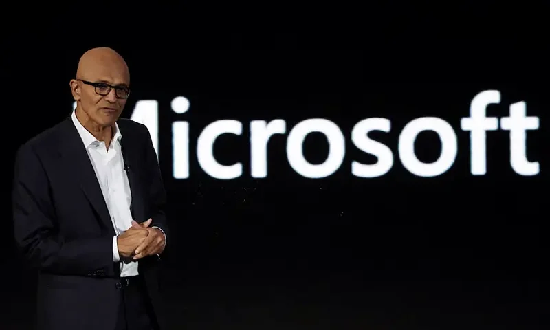 Chairman and CEO of Microsoft Corporation Satya Nadella speaks during the "Microsoft Build: AI Day" event in Jakarta, Indonesia, April 30, 2024. REUTERS/Ajeng Dinar Ulfiana/File Photo