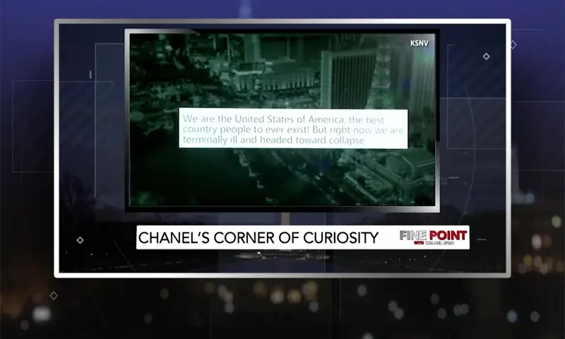 Video still from Fine Point on One America News Network
