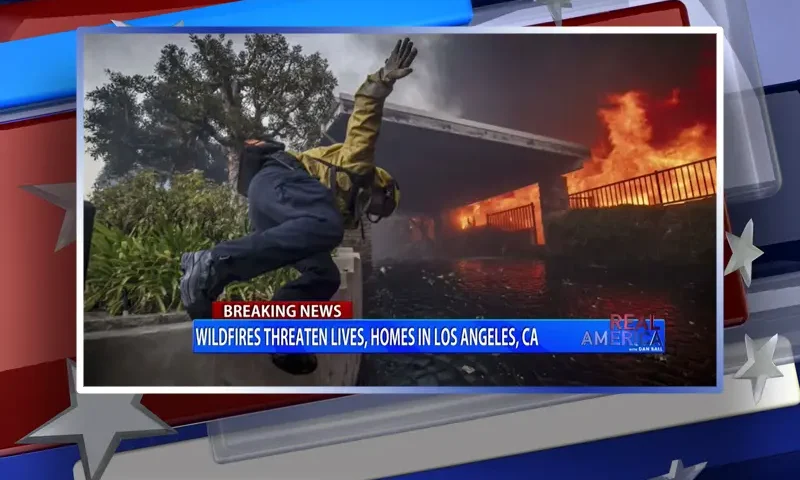 Video still from Real America on One America News Network
