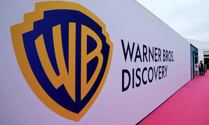 The Warner Bros logo is seen during the Cannes Lions International Festival of Creativity in Cannes, France, June 22, 2022. REUTERS/Eric Gaillard/File Photo