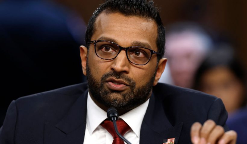 WASHINGTON, DC - JANUARY 30: Kash Patel, U.S. President Donald Trump’s nominee to be Director of the Federal Bureau of Investigation (FBI), testifies during his confirmation hearing before the Senate Judiciary Committee in the Dirksen Senate Office Building on January 30, 2025 in Washington, DC. Patel, a former public defender, federal prosecutor and Trump loyalist, is facing opposition from Democrats over his past criticism of the Justice Department and FBI. (Photo by Anna Moneymaker/Getty Images)