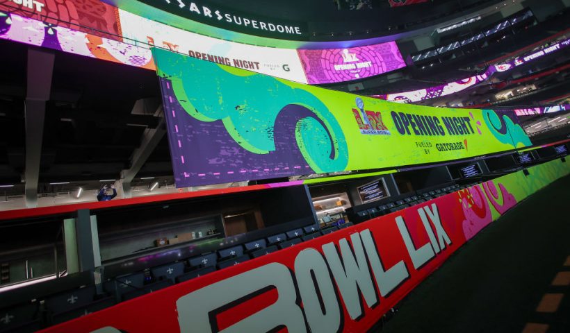 NEW ORLEANS, LOUISIANA - FEBRUARY 03: A general view is seen before Opening Night ahead of Super Bowl LIX at Caesars Superdome on February 03, 2025 in New Orleans, Louisiana. (Photo by Jonathan Bachman/Getty Images)
