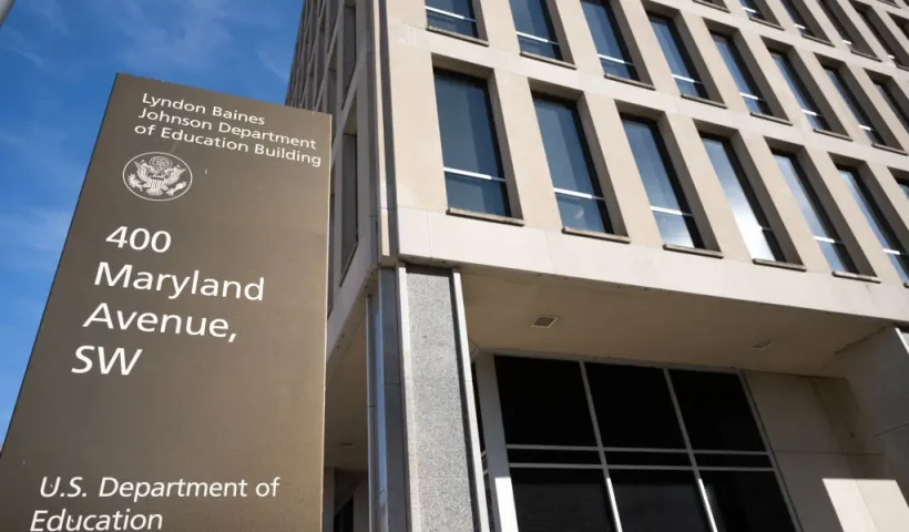 The US Department of Education building is seen in Washington, DC, February 13, 2025. (Photo by SAUL LOEB / AFP) (Photo by SAUL LOEB/AFP via Getty Images)
