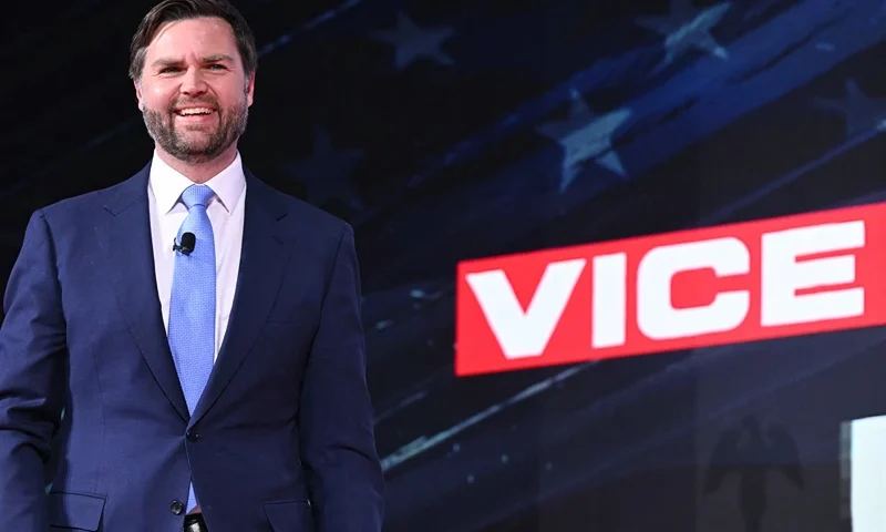 US Vice President JD Vance arrives to speak during the annual Conservative Political Action Conference (CPAC) at the Gaylord National Resort & Convention Center at National Harbor in Oxon Hill, Maryland, on February 20, 2025. (Photo by SAUL LOEB / AFP) (Photo by SAUL LOEB/AFP via Getty Images)
