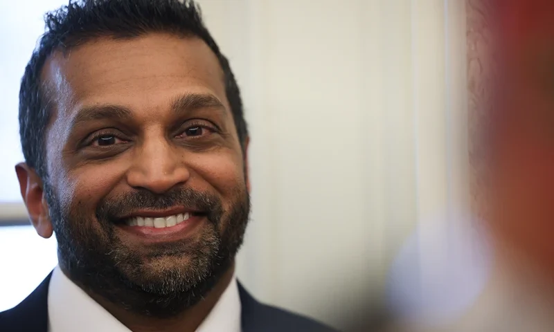 WASHINGTON, DC - FEBRUARY 21: Newly confirmed FBI Director Kash Patel attends a swearing-in ceremony for Commerce Secretary Howard Lutnick in the Oval Office at the White House on February 21, 2025 in Washington, DC. Lutnick, the former CEO of Cantor Fitzgerald and BGC Group, was confirmed by the Senate 51 to 45. (Photo by Win McNamee/Getty Images)