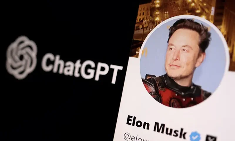 Elon Musk profile picture and ChatGPT logo are seen in this illustration taken, June 11, 2024. REUTERS/Dado Ruvic/Illustration/File Photo