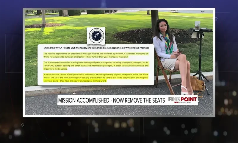 Video still from Fine Point on One America News Network
