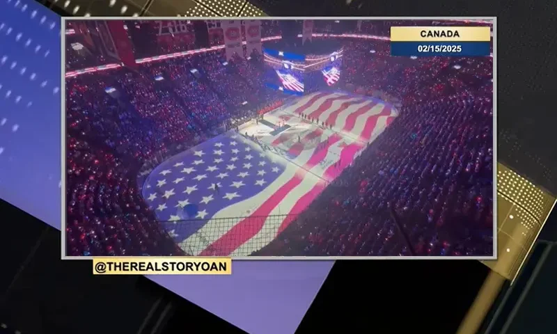 Video still from The Real Story on One America News Network