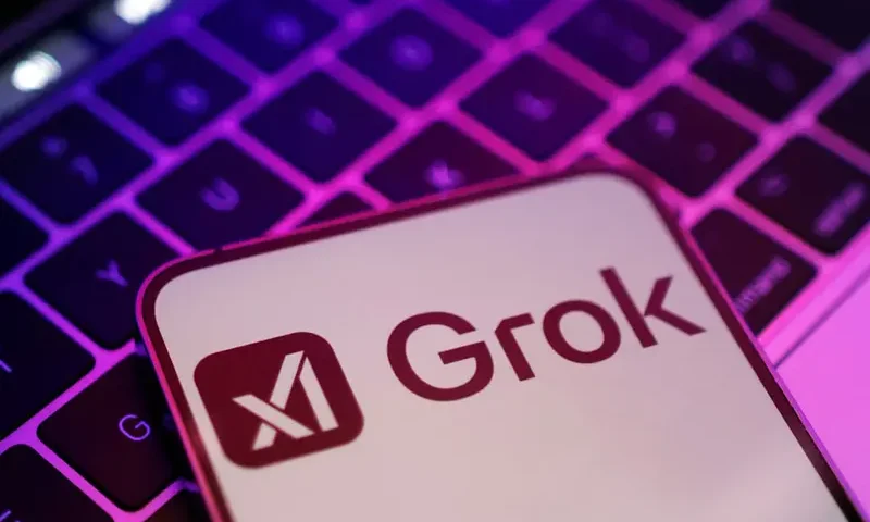xAI and Grok logos are seen in this illustration taken, February 16, 2025. REUTERS/Dado Ruvic/Illustration/File photo