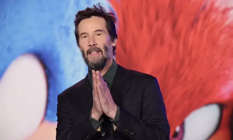Cast member Keanu Reeves attends a premiere of the film Sonic the Hedgehog 3 at TCL Chinese theatre in Los Angeles, California, U.S., December 16, 2024. REUTERS/Mario Anzuoni/File Photo
