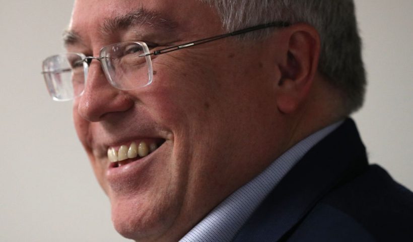 FAIRMOUNT, WV - NOVEMBER 05: West Virginia Republican Senate Candidate Patrick Morrisey campaigns ahead of midterm elections at Mom's Place on November 5, 2018 in Fairmount, West Virginia. Morrisey is looking to unseat longtime Sen. Joe Manchin (D-WV) in West Virginia. (Photo by Patrick Smith/Getty Images)