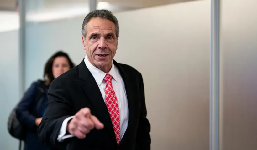WASHINGTON, DC - JUNE 11: Former Gov. Andrew Cuomo (D-NY) departs following a closed-door interview with the House Oversight and Accountability Subcommittee on Coronavirus Pandemic on Capitol Hill, on June 11, 2024 in Washington, DC. Cuomo is being questioned about New York's response to the COVID-19 outbreak and its handling of positive nursing home patients. (Photo by Al Drago/Getty Images)