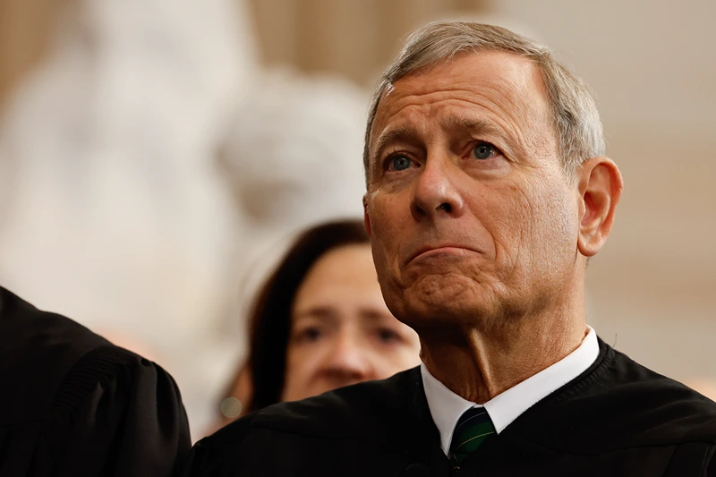 U.S. Supreme Court Chief Justice John Roberts attends inauguration ceremonies in the Rotunda of the U.S. Capitol on January 20, 2025 in Washington, DC. Donald Trump takes office for his second term as the 47th president of the United States. (Photo by Chip Somodevilla/Getty Images)