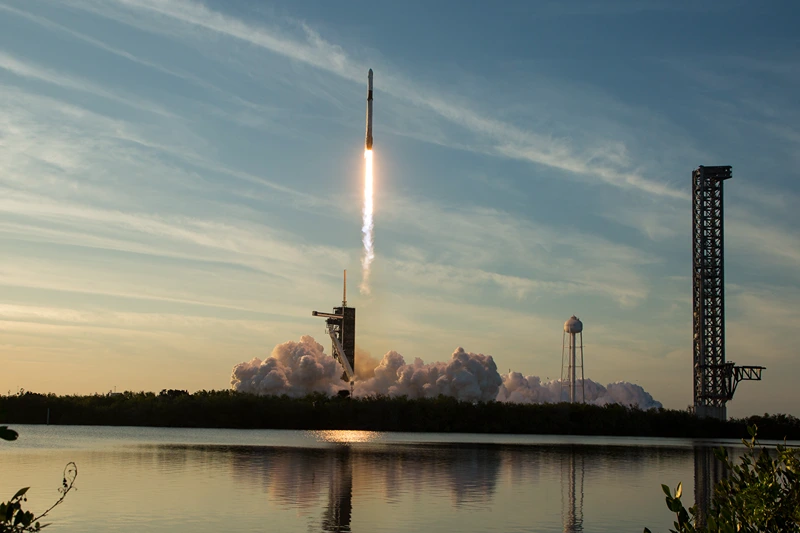 (EDITOR'S NOTE: This Handout image was provided by a third-party organization and may not adhere to Getty Images' editorial policy.) In this NASA handout, a SpaceX Falcon 9 rocket carrying the company's Dragon spacecraft for the Crew-10 mission to the International Space Station takes off at NASA's Kennedy Space Center on March 14, 2025 in Cape Canaveral, Florida. NASA's SpaceX Crew-10 mission is the tenth crew rotation mission of the SpaceX Crew Dragon spacecraft and Falcon 9 rocket to the International Space Station as part of the agency's Commercial Crew Program. McClain, Ayers, JAXA (Japan Aerospace Exploration Agency) astronaut Takuya Onishi, and Roscosmos cosmonaut Kirill Peskov launched on schedule at 7:03 p.m. EDT, from Launch Complex 39A at the NASA's Kennedy Space Center. (Photo by Aubrey Gemignani/NASA via Getty Images)