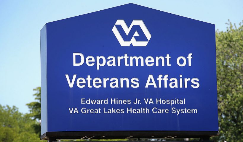HINES, IL - MAY 30: A sign marks the entrance to the Edward Hines Jr. VA Hospital on May 30, 2014 in Hines, Illinois. Hines, which is located in suburban Chicago, has been linked to allegations that administrators kept secret waiting lists at Veterans Administration hospitals so hospital executives could collect bonuses linked to meeting standards for rapid treatment. Today, as the scandal continued to grow, Veterans Affairs Secretary Eric Shinseki apologized in public and then resigned from his post. (Photo by Scott Olson/Getty Images)