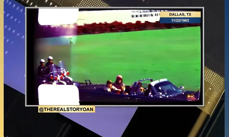 Video still from The Real Story on One America News Network