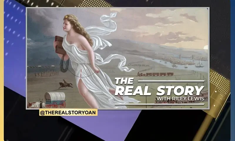 Video still from The Real Story on One America News Network