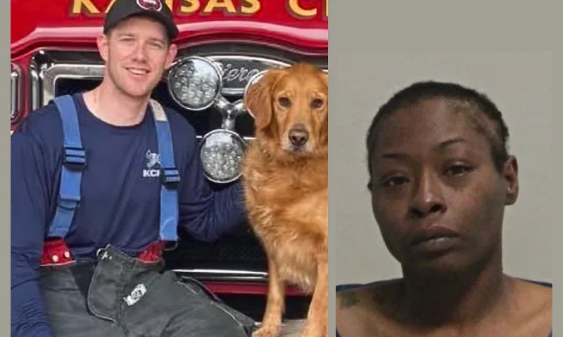 (L) Graham Hoffman. (Photo via: Kansas City Fire Department/ (R) Shanetta Bossell. (Clay County, Missouri, Sheriff's Office)