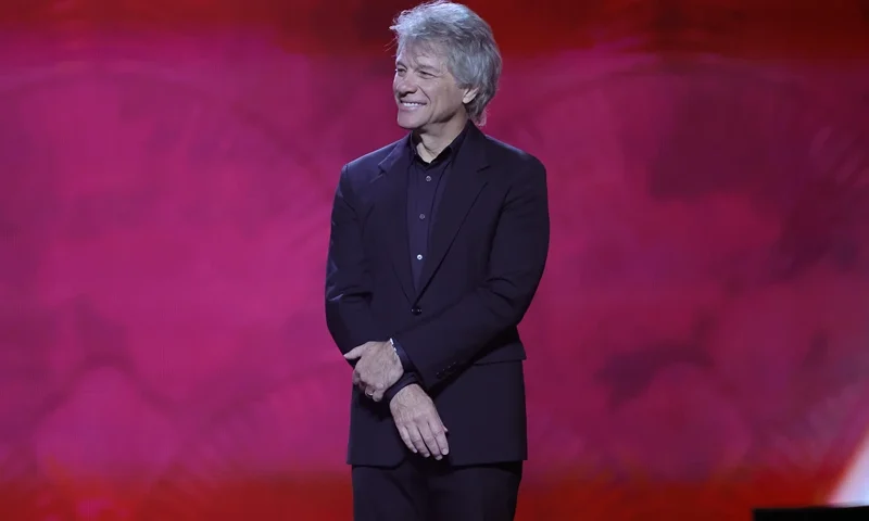 Jon Bon Jovi speaks onstage during the 25th Latin GRAMMY Awards at Kaseya Center on November 14, 2024 in Miami, Florida. (Photo by Kevin Winter/Getty Images for The Latin Recording Academy)
