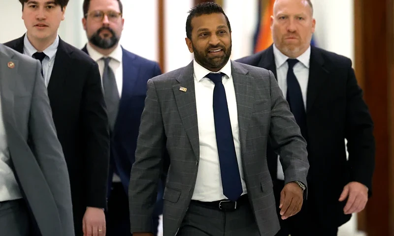 WASHINGTON, DC - DECEMBER 11: U.S. President-elect Donald Trump's nominee to be FBI Director, Kash Patel arrives for a meeting with Sen. Josh Hawley (R-MO) in the Dirksen Senate Office Building on December 11, 2024 in Washington, DC. Nominees for Trump's upcoming administration are continuing to visit Capitol Hill this week, meeting with Senators to discuss their potential appointments. (Photo by Kevin Dietsch/Getty Images)