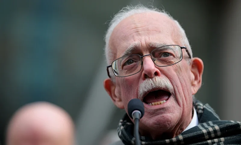 U.S. Rep. Gerry Connolly (D-VA) speaks at a press conference outside of USAID headquarters on February 03, 2025 in Washington, DC. Elon Musk, tech billionaire and head of the Department of Government Efficiency (DOGE), said in a social media post that he and U.S. President Donald Trump will shut down the foreign assistance agency. (Photo by Kayla Bartkowski/Getty Images)