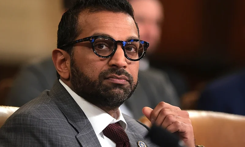 WASHINGTON, DC - MARCH 26: Federal Bureau of Investigation Director Kash Patel looks on during an annual worldwide threats assessment hearing at the Longworth House Office Building on March 26, 2025 in Washington, DC. The hearing held by the House Permanent Select Committee on Intelligence addressed top aides inadvertently including Jeffrey Goldberg, the editor-in-chief for The Atlantic magazine, on a high level Trump administration Signal group chat discussing plans to bomb Houthi targets in Yemen. (Photo by Kayla Bartkowski/Getty Images)