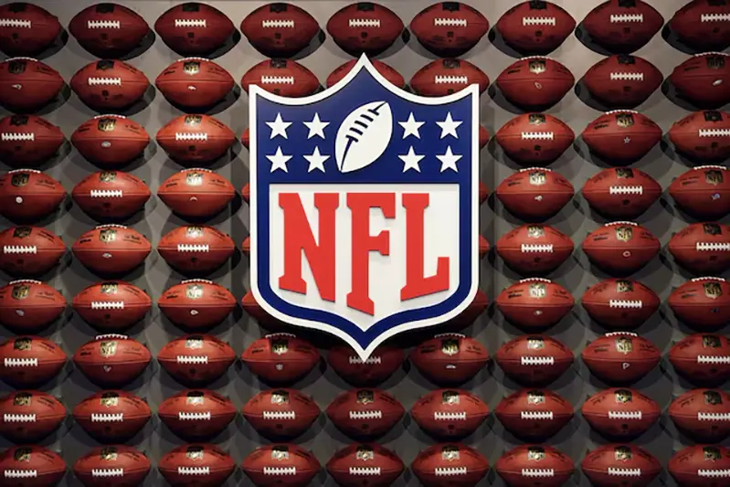 The NFL logo is pictured at an event in the Manhattan borough of New York City, New York, U.S., November 30, 2017. REUTERS/Carlo Allegri