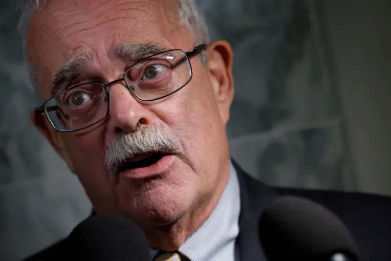 WASHINGTON, DC - MAY 16: U.S. Rep. Gerry Connolly (D-VA) speaks to reporters outside of a House Oversight Committee hearing on Washington, D.C. at the Rayburn House Office Building on May 16, 2023 in Washington, DC. Yesterday two of Connolly's staff members were attacked and injured by a man wielding a bat who came into his district office in Fairfax, Virginia. (Photo by Kevin Dietsch/Getty Images)